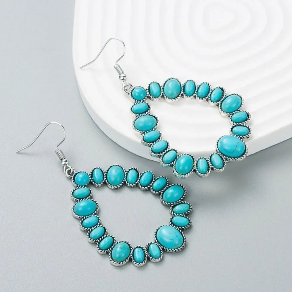 NWT SQUASH BLOSSOM EARRINGS  - Picture 2 of 2